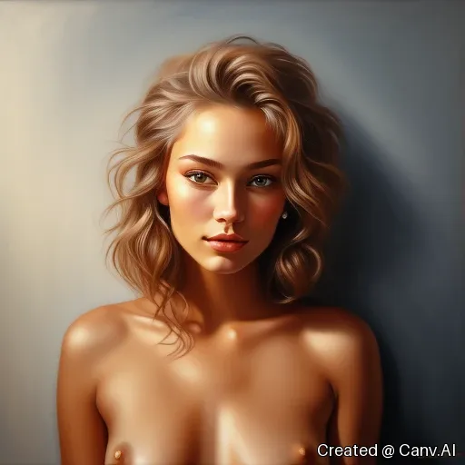 naked woman, Portrait, Oil, Realism, Hig...